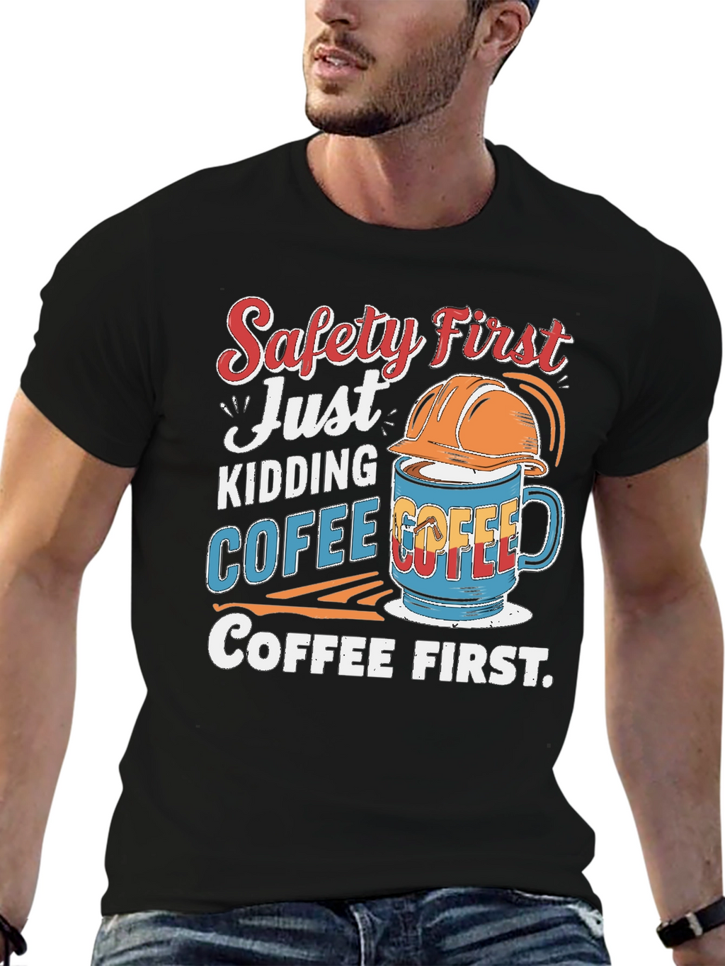 Safety First Coffee T-Shirt