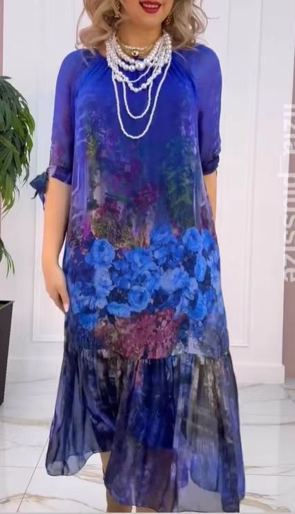 Women's New Bat Sleeve Loose Dress