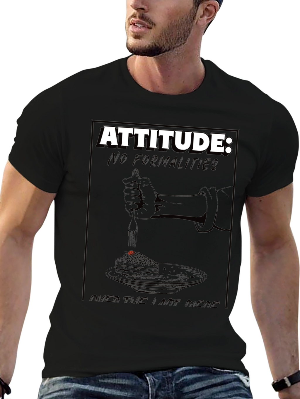 Attitude T-Shirt: No Formalities Cake Design