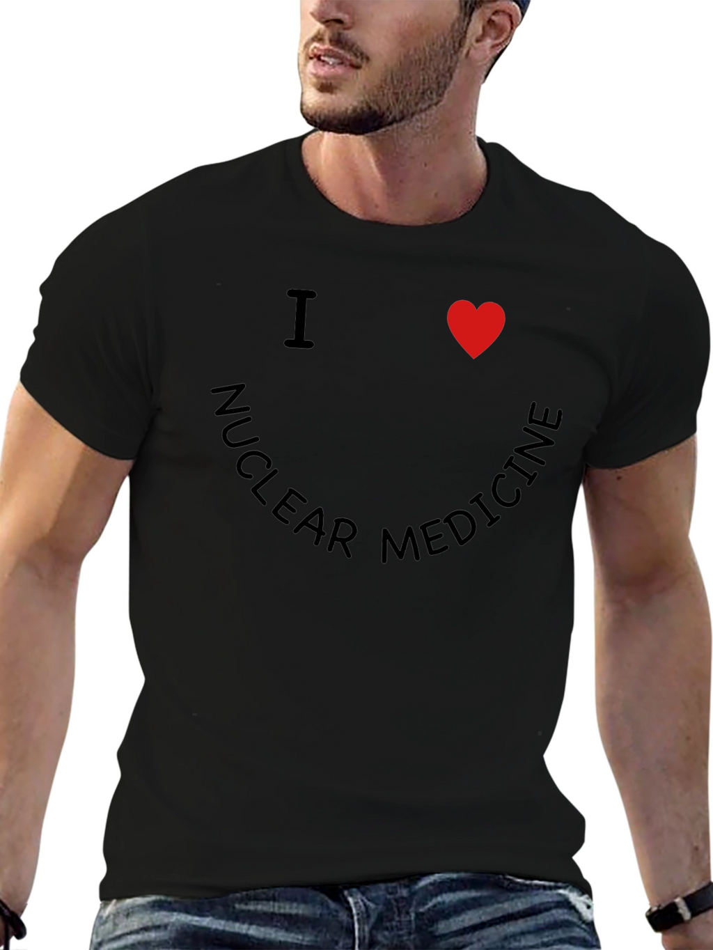 I Heart Nuclear Medicine Black T-Shirt