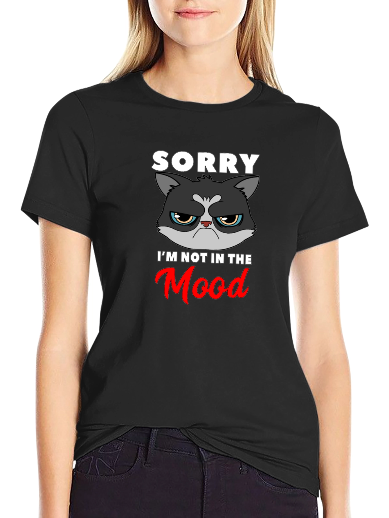 Grumpy Cat T-Shirt - Sorry Im Not In The Mood