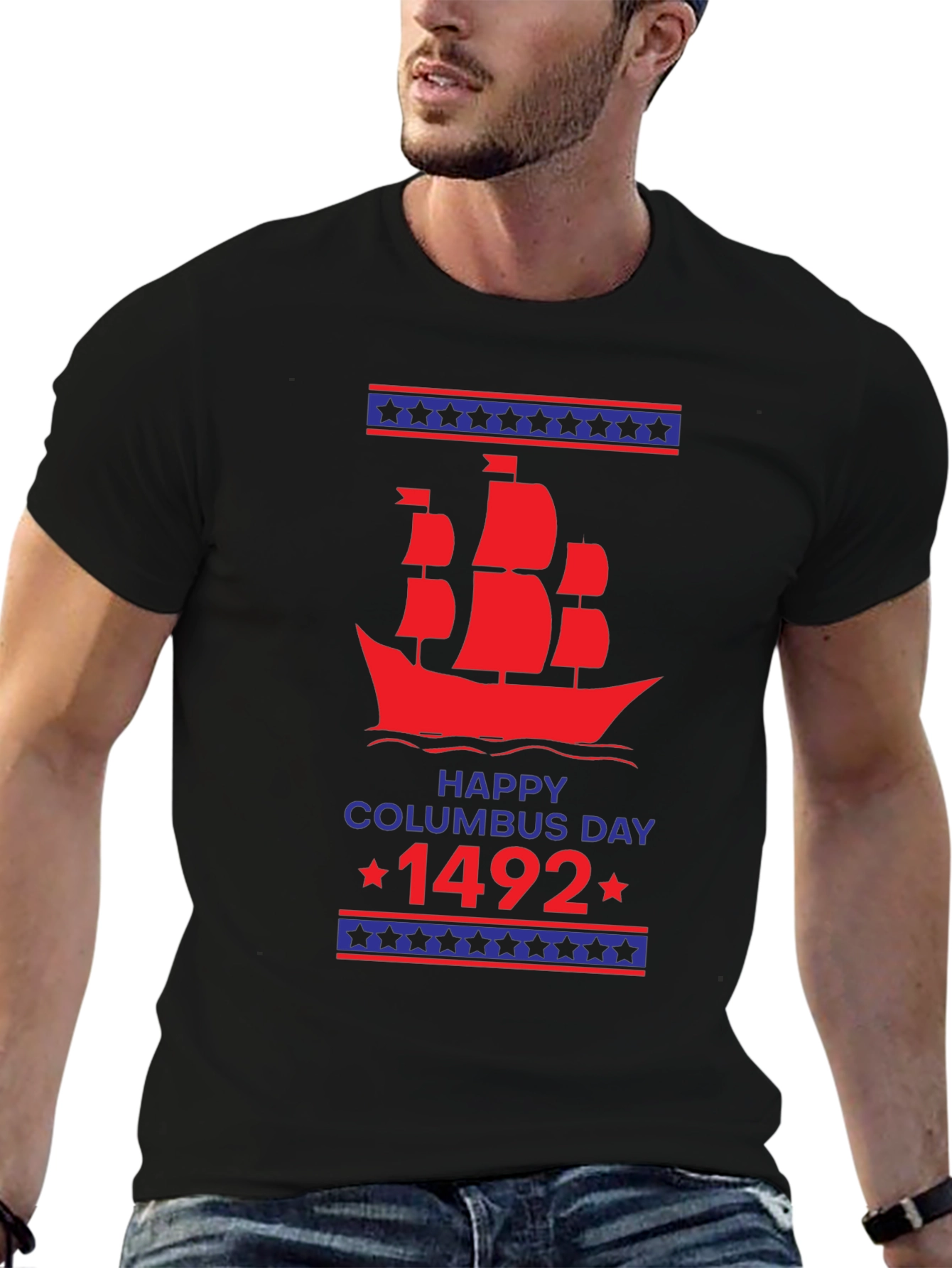 Happy Columbus Day 1492 Graphic T-Shirt