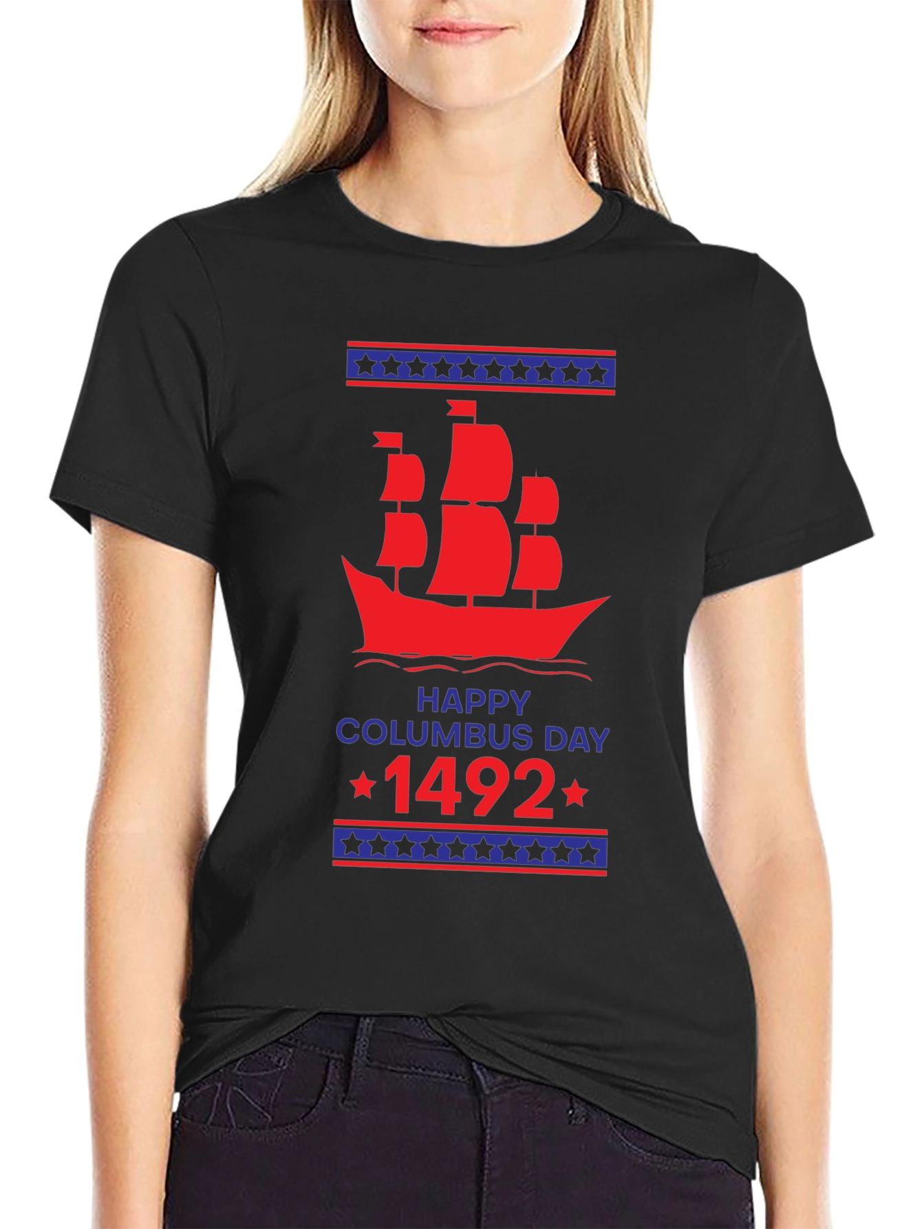 Happy Columbus Day 1492 Graphic T-Shirt