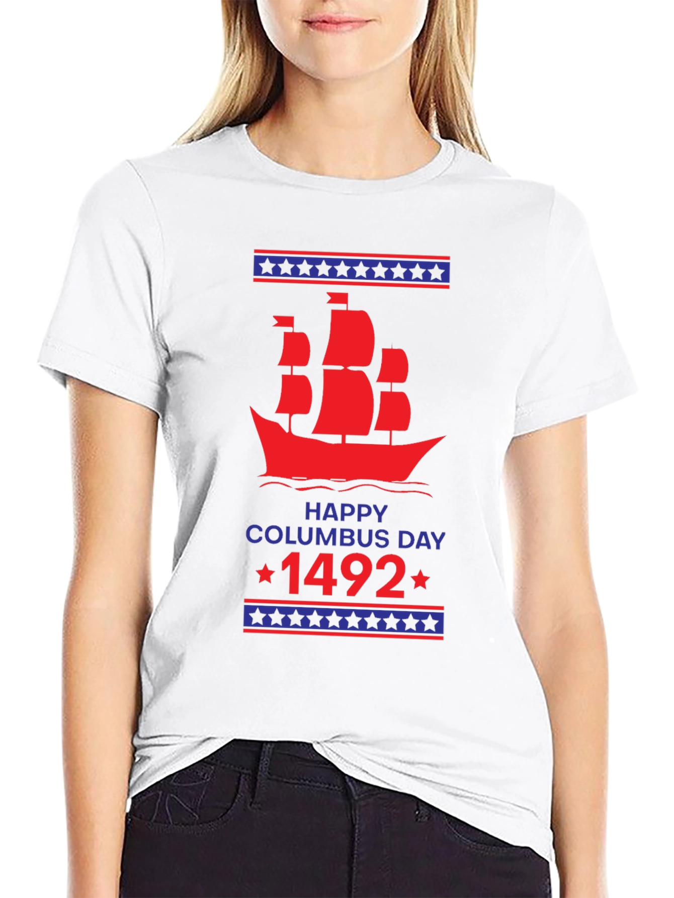 Happy Columbus Day 1492 Graphic T-Shirt