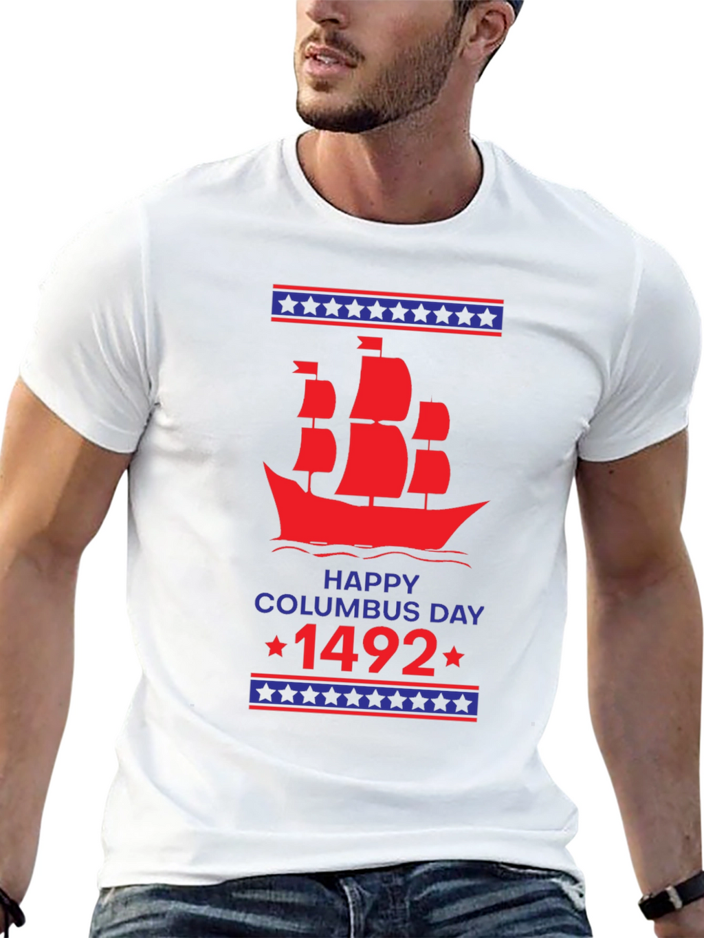 Happy Columbus Day 1492 Graphic T-Shirt