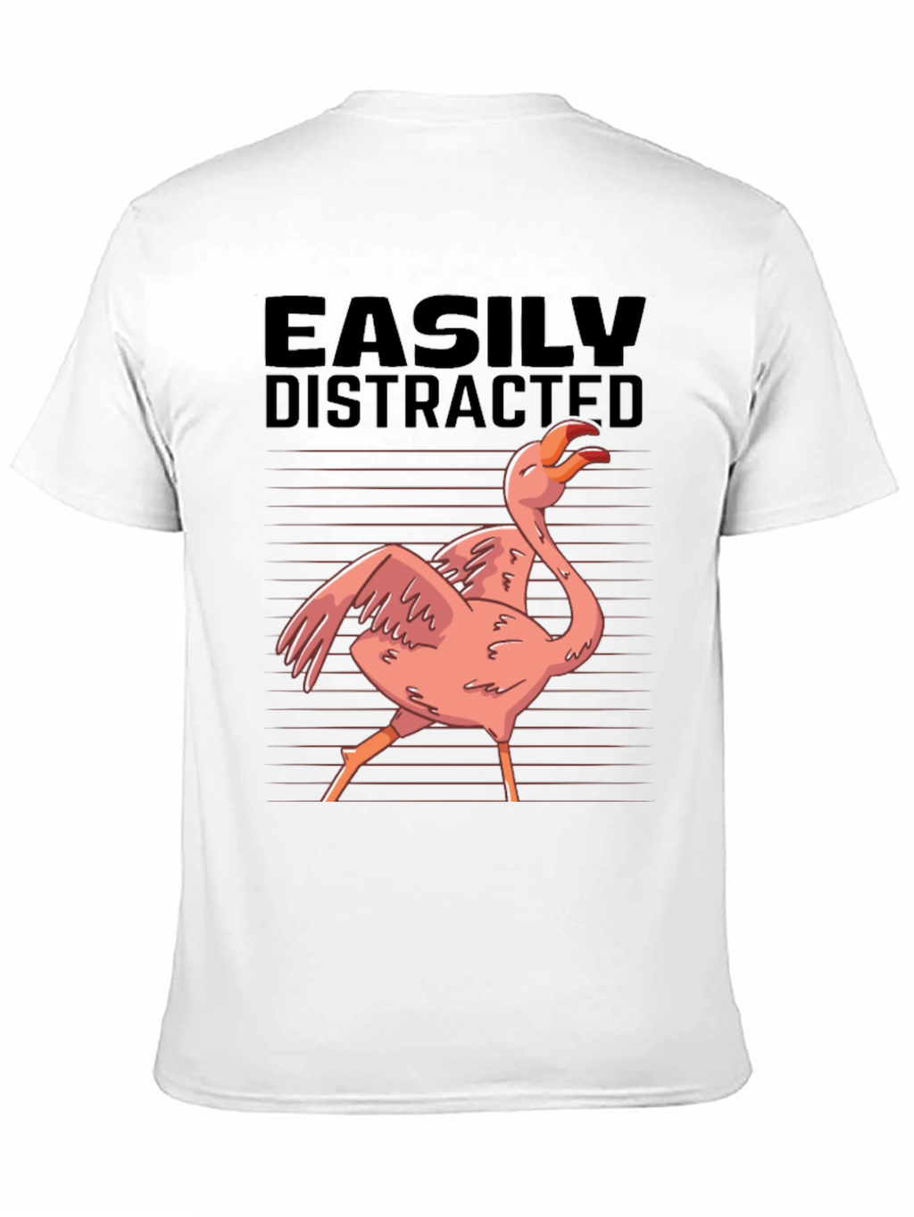 Easily Distracted Flamingo Graphic T-Shirt