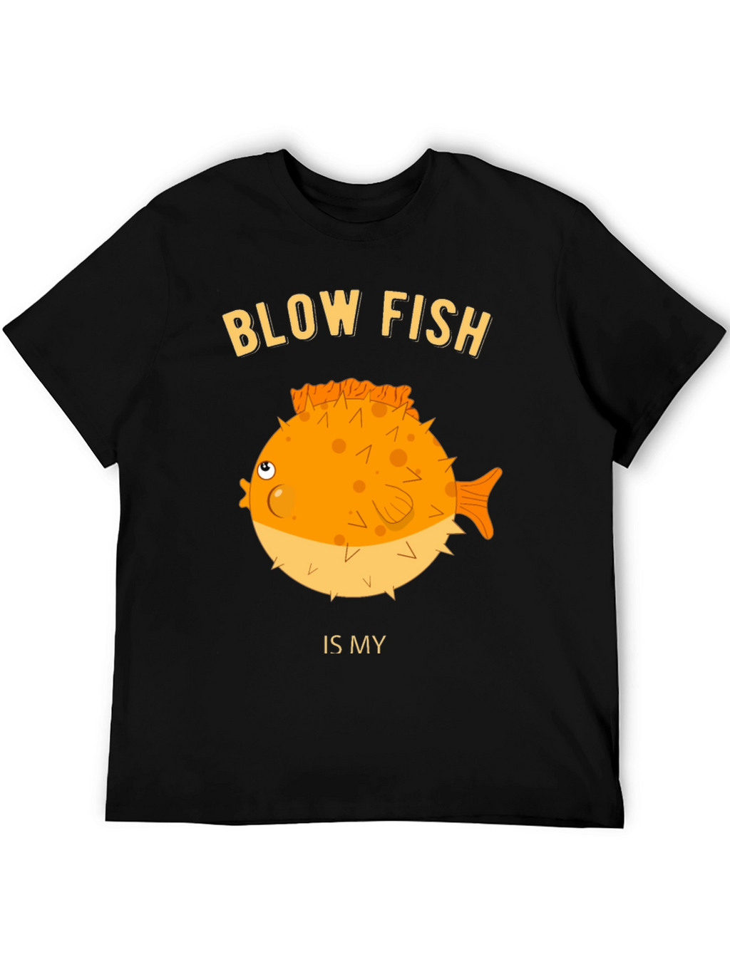 Blow Fish Graphic T-Shirt - Funny Fish Lover Tee