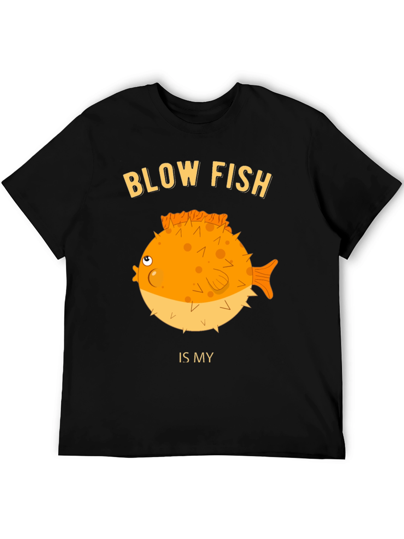Blow Fish Graphic T-Shirt - Funny Fish Lover Tee