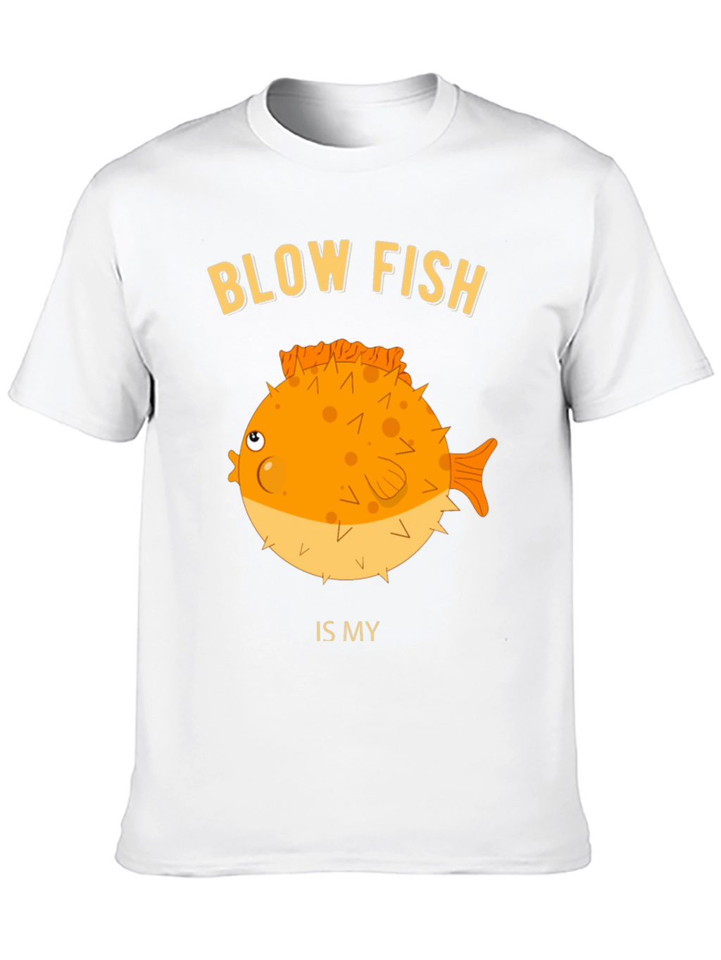 Blow Fish Graphic T-Shirt - Funny Fish Lover Tee
