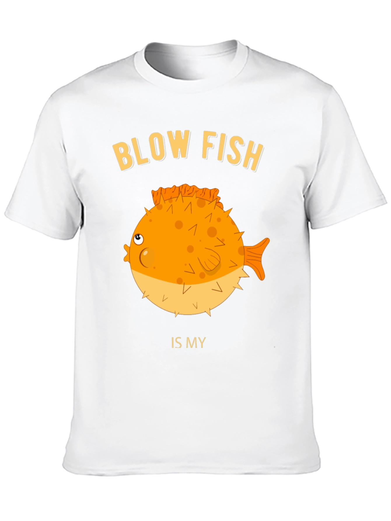 Blow Fish Graphic T-Shirt - Funny Fish Lover Tee