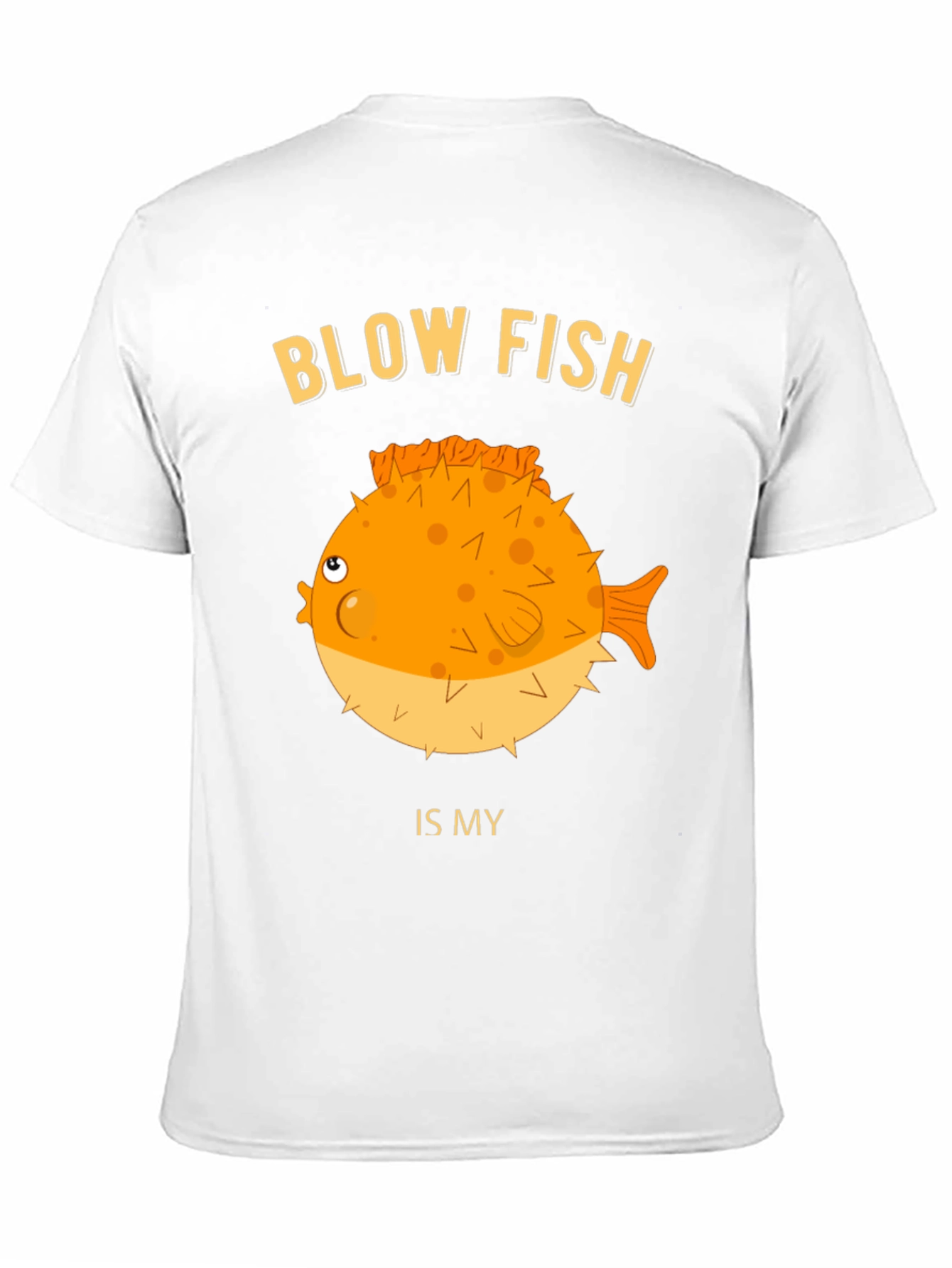 Blow Fish Graphic T-Shirt - Funny Fish Lover Tee