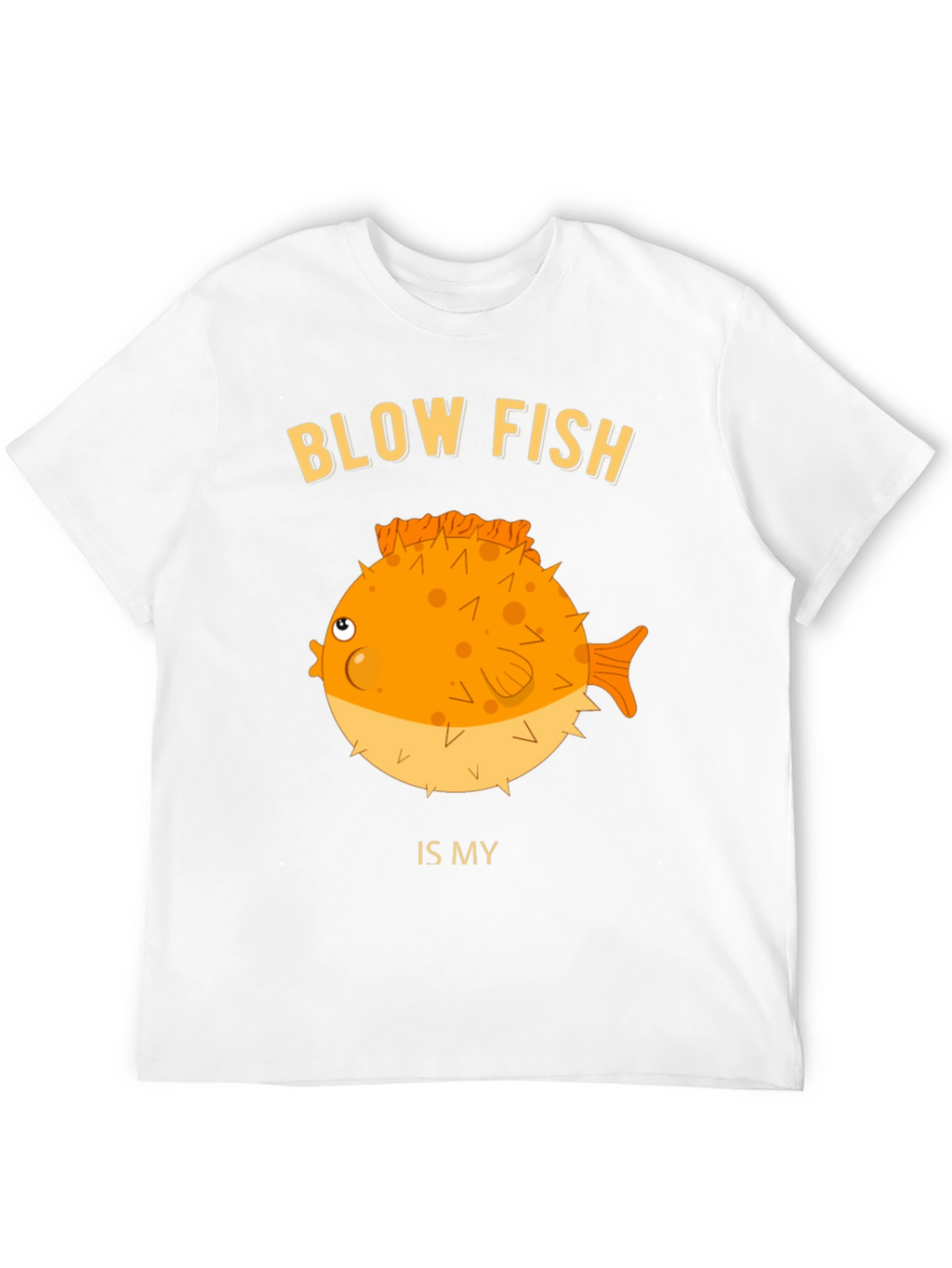 Blow Fish Graphic T-Shirt - Funny Fish Lover Tee