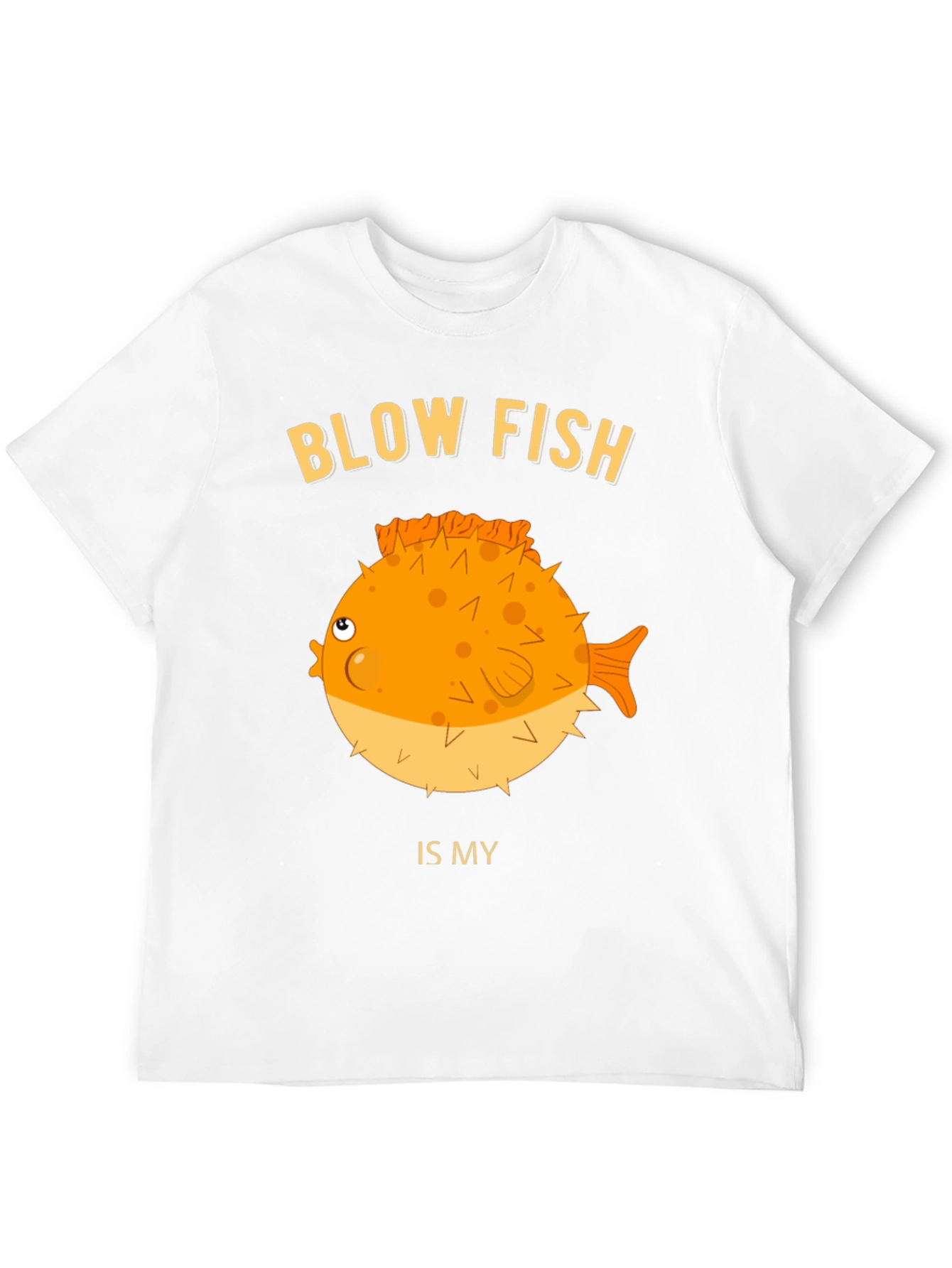 Blow Fish Graphic T-Shirt - Funny Fish Lover Tee