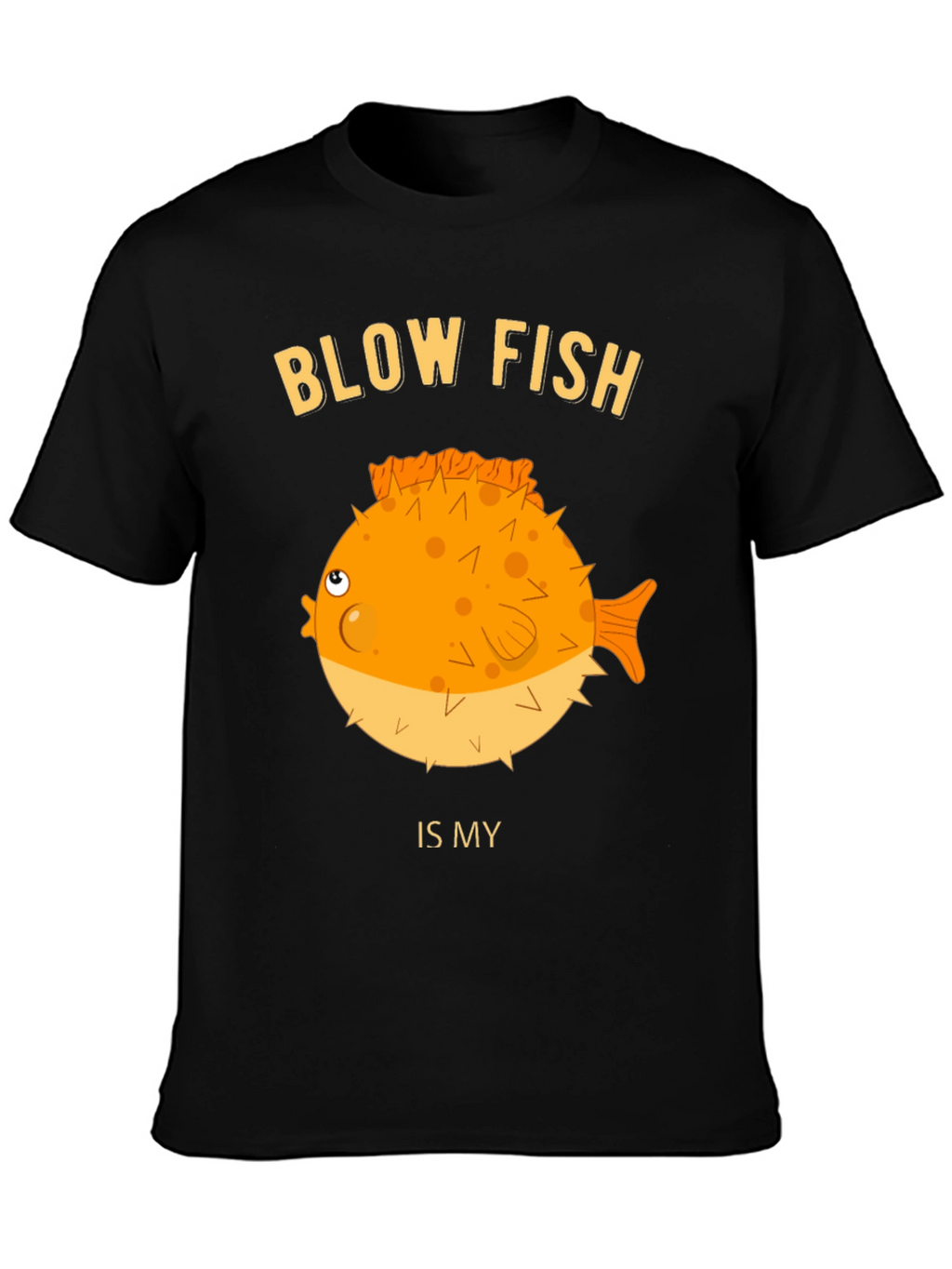 Blow Fish Graphic T-Shirt - Funny Fish Lover Tee