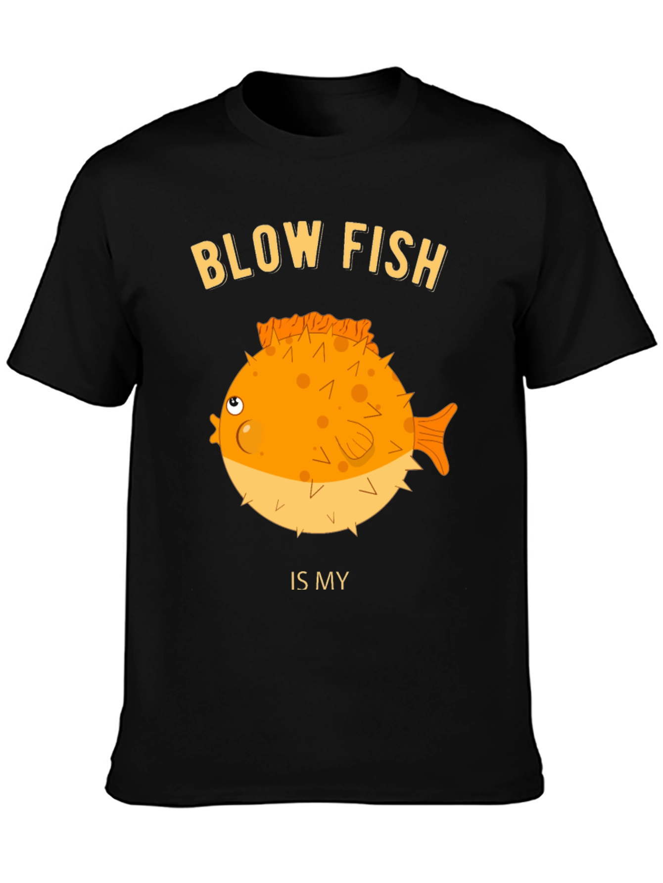 Blow Fish Graphic T-Shirt - Funny Fish Lover Tee