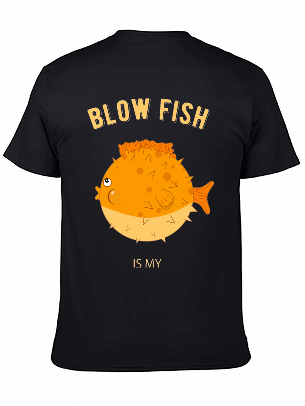 Blow Fish Graphic T-Shirt - Funny Fish Lover Tee