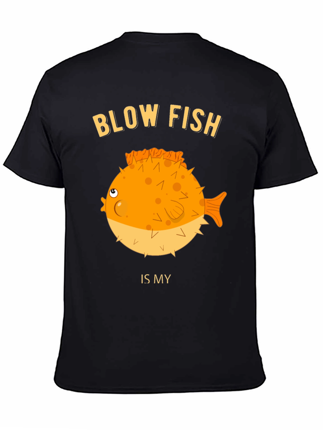 Blow Fish Graphic T-Shirt - Funny Fish Lover Tee