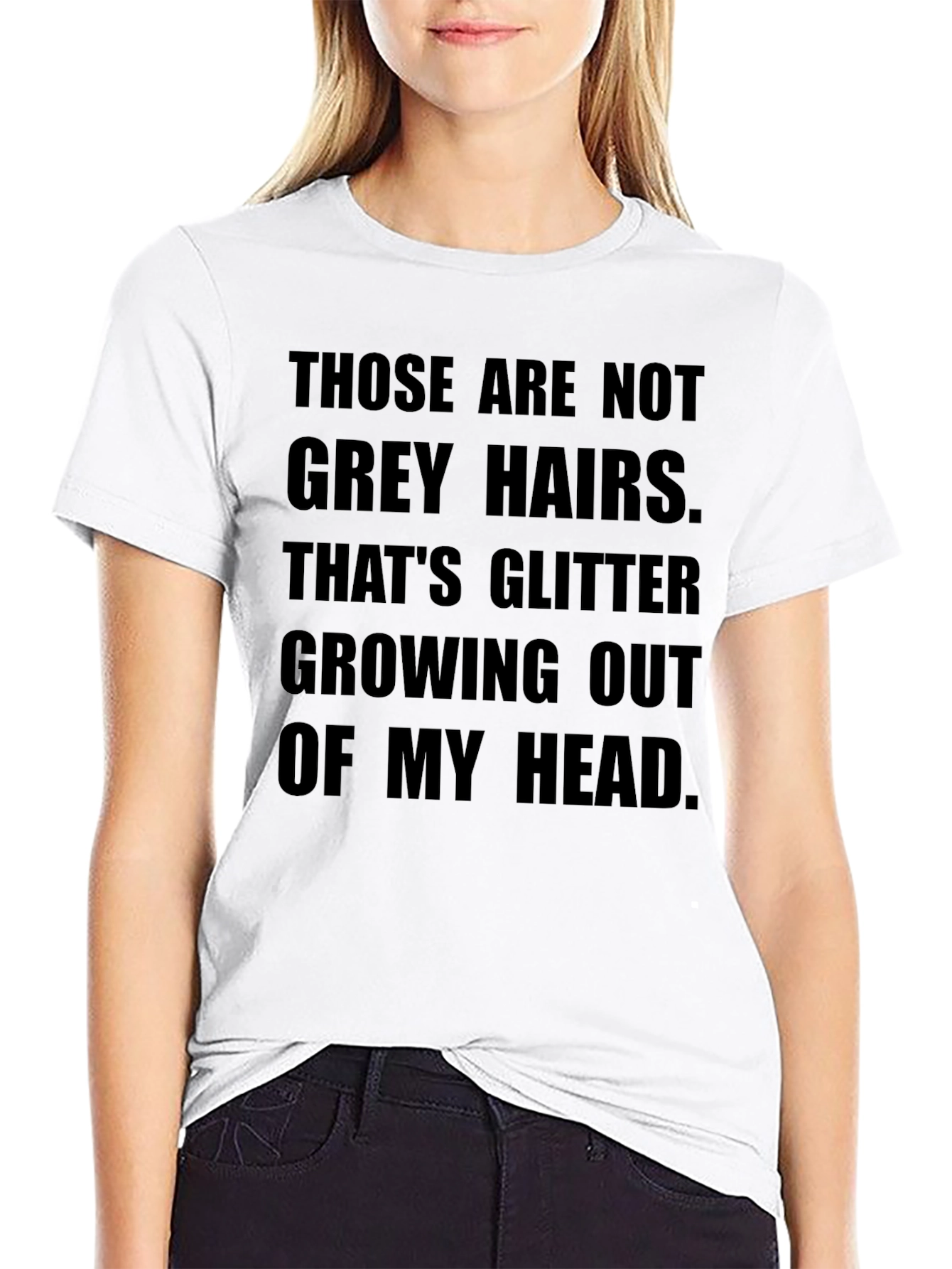 Funny Glitter Grey Hairs T-Shirt