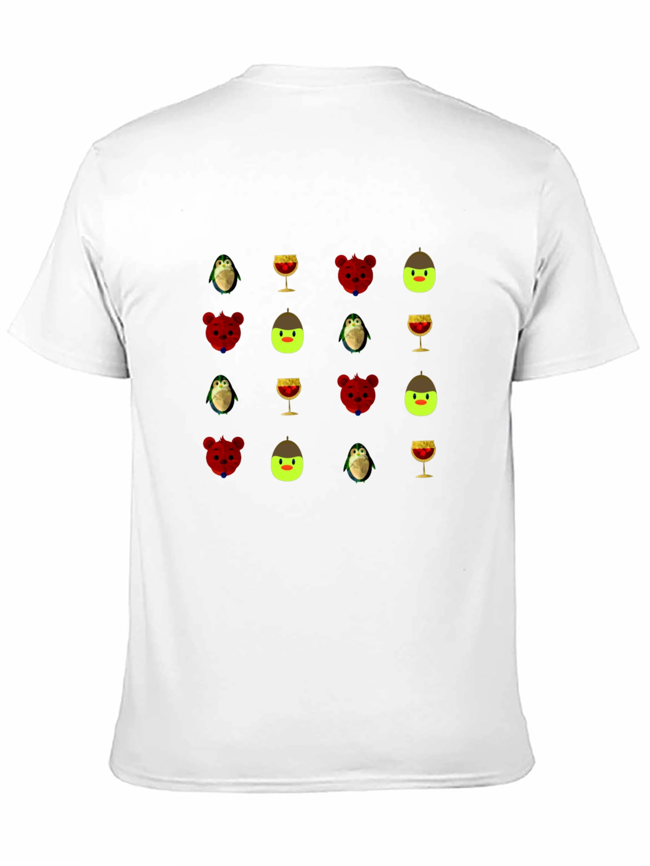 Patterned Black T-Shirt