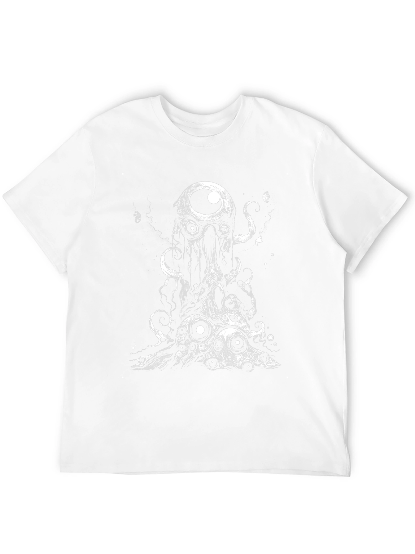 Eye Monster Graphic Tee - Black Cotton T-Shirt
