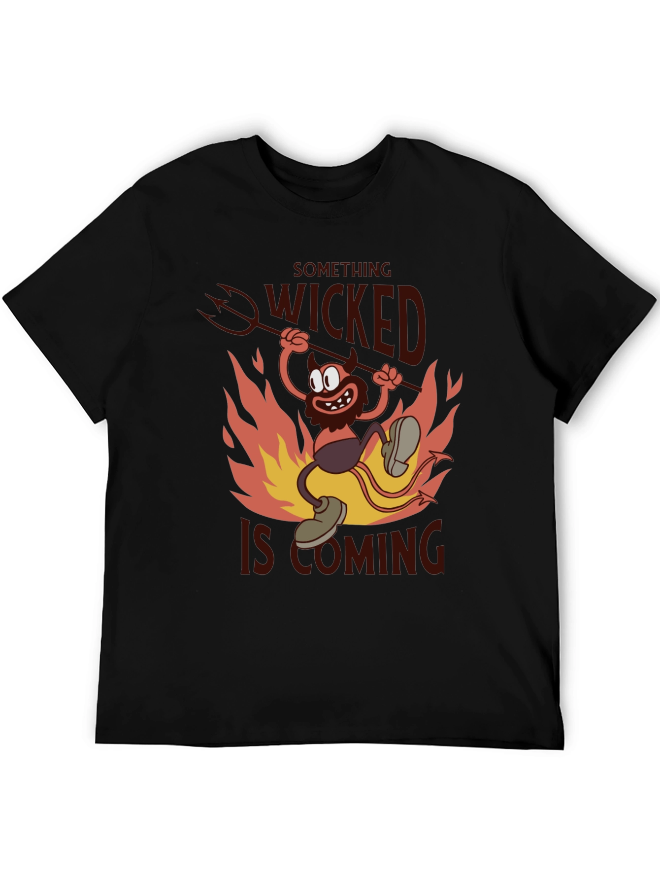 Something Wicked T-Shirt - Devil Cartoon Graphic Tee