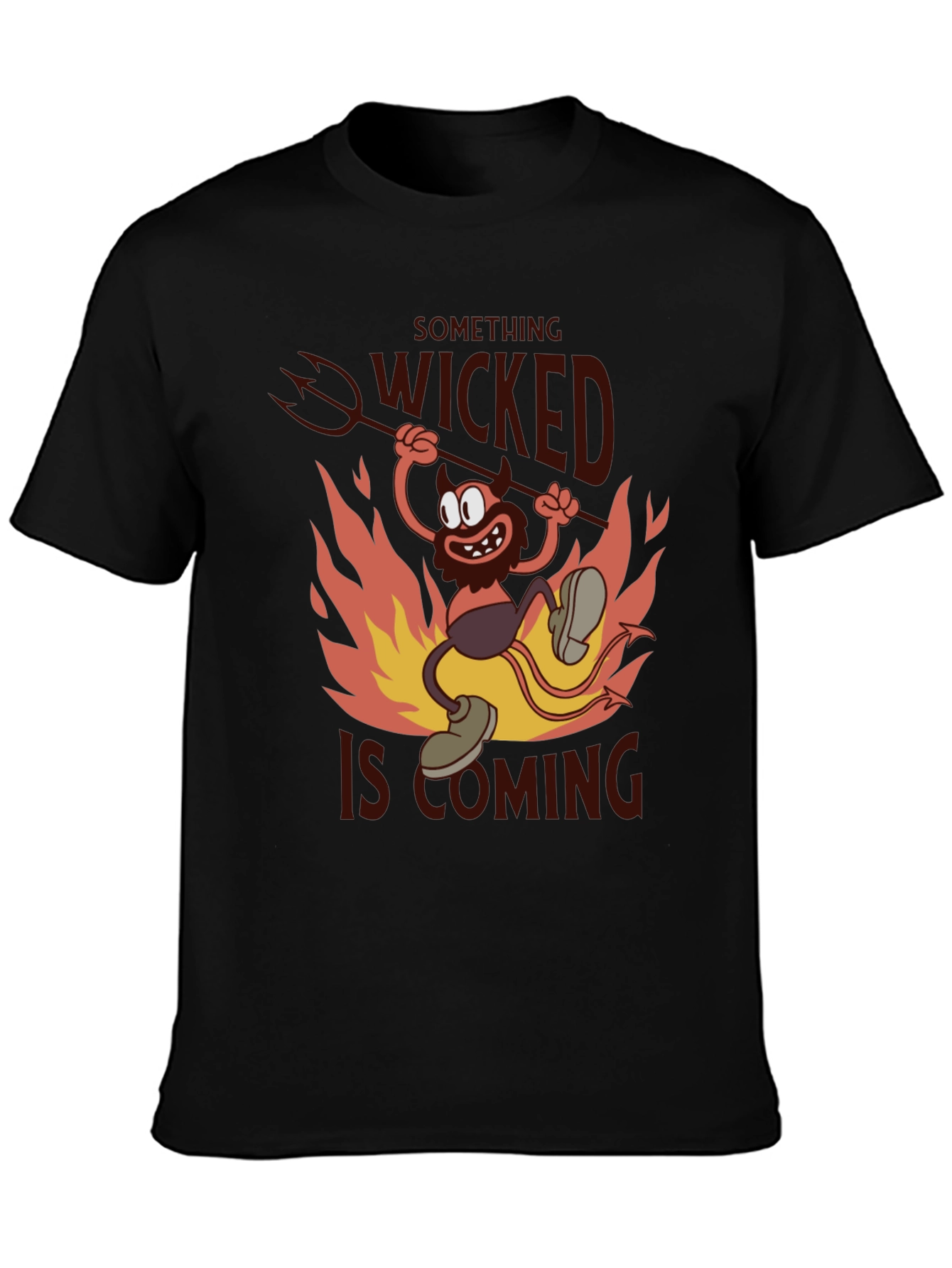 Something Wicked T-Shirt - Devil Cartoon Graphic Tee