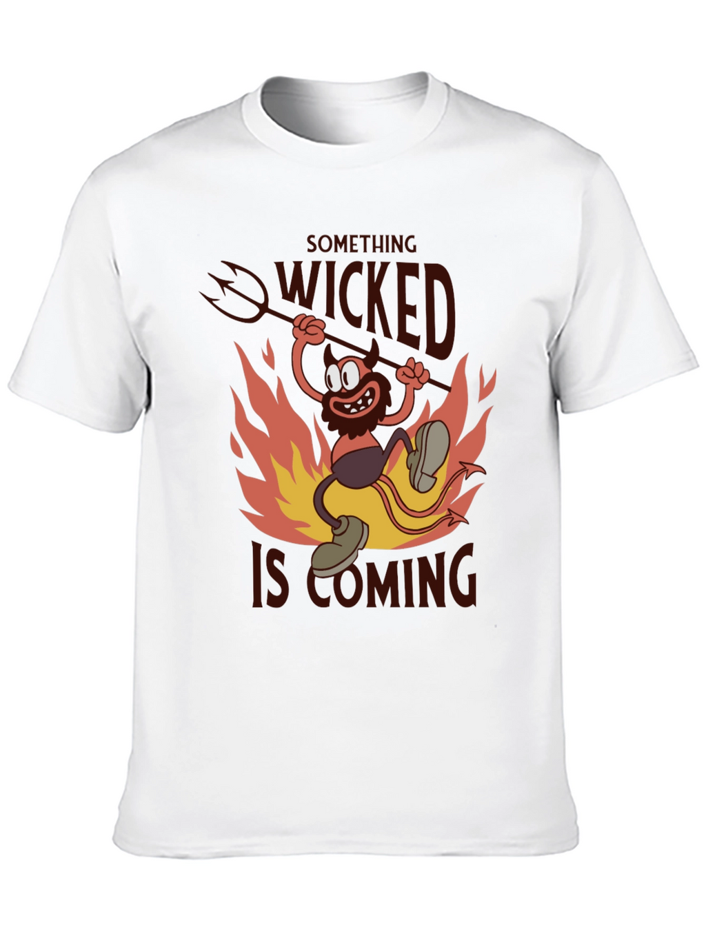 Something Wicked T-Shirt - Devil Cartoon Graphic Tee