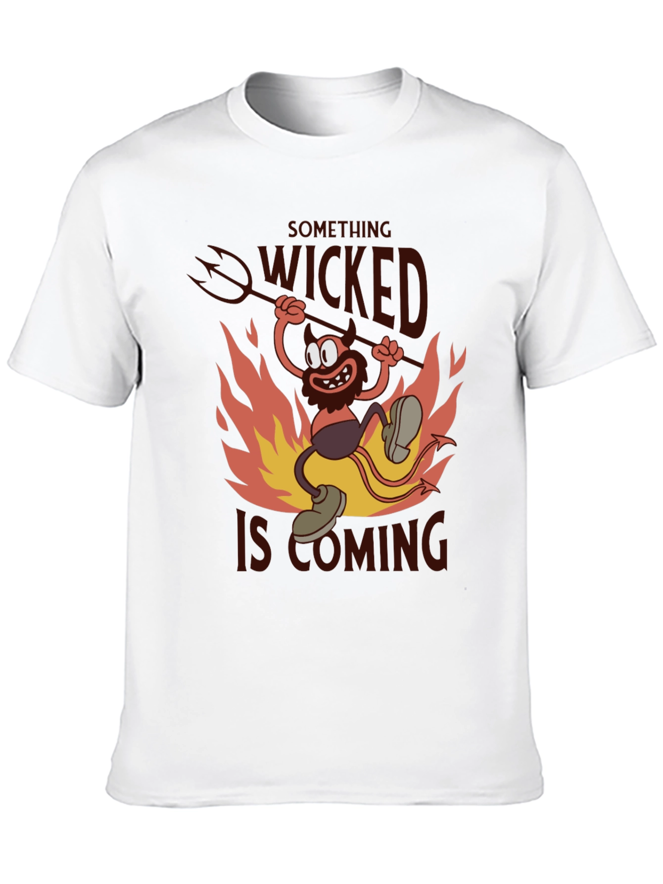 Something Wicked T-Shirt - Devil Cartoon Graphic Tee