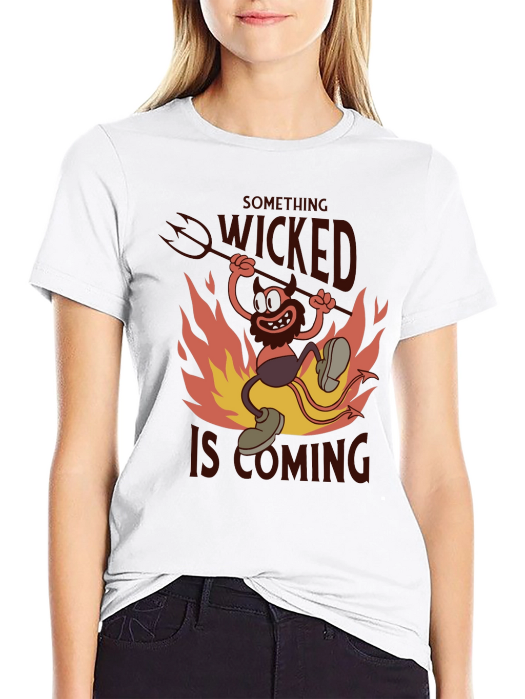 Something Wicked T-Shirt - Devil Cartoon Graphic Tee