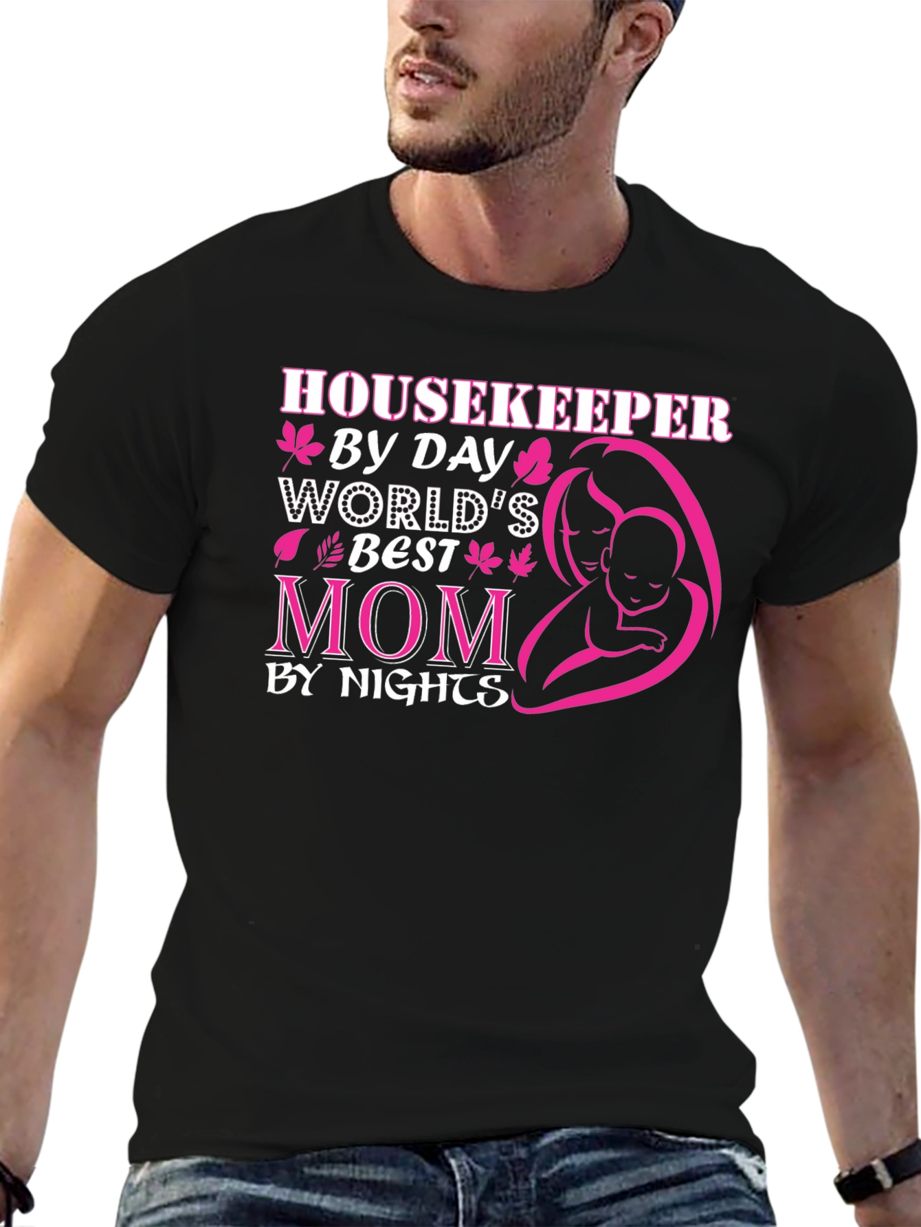 Housekeeper Mom Graphic Tee - Best Mom Ever!