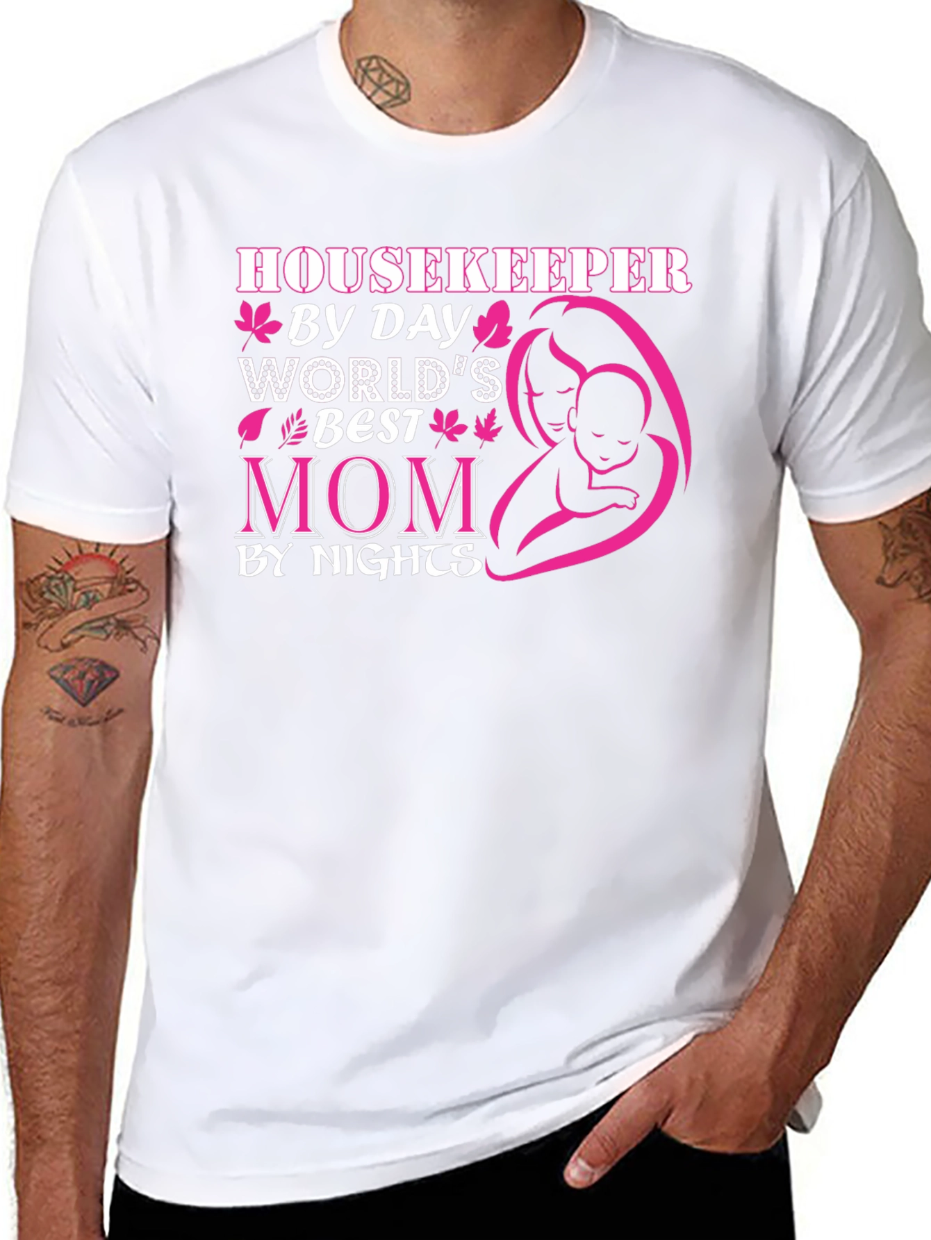 Housekeeper Mom Graphic Tee - Best Mom Ever!
