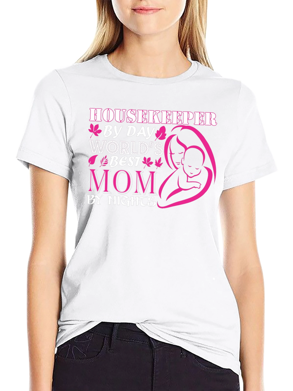 Housekeeper Mom Graphic Tee - Best Mom Ever!