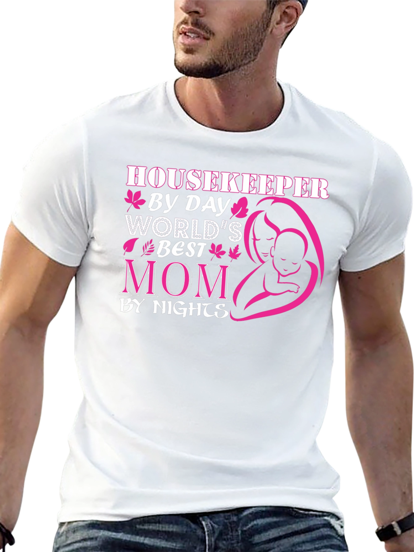 Housekeeper Mom Graphic Tee - Best Mom Ever!