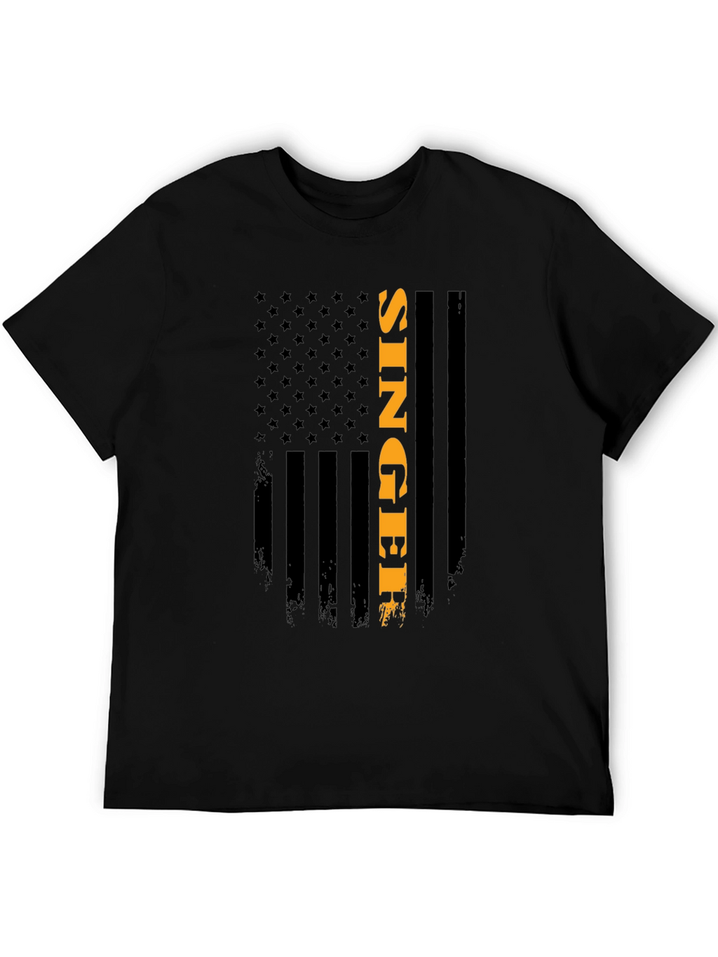 Singer American Flag Patriotic Graphic Tee