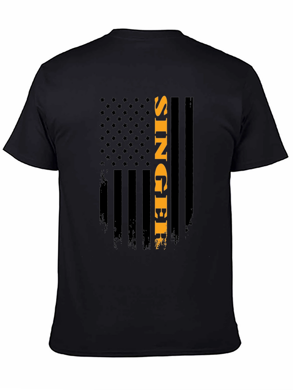 Singer American Flag Patriotic Graphic Tee