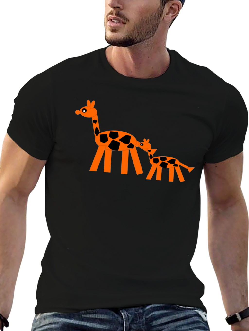 Giraffe Graphic Tee - Fun Stylish T-Shirt