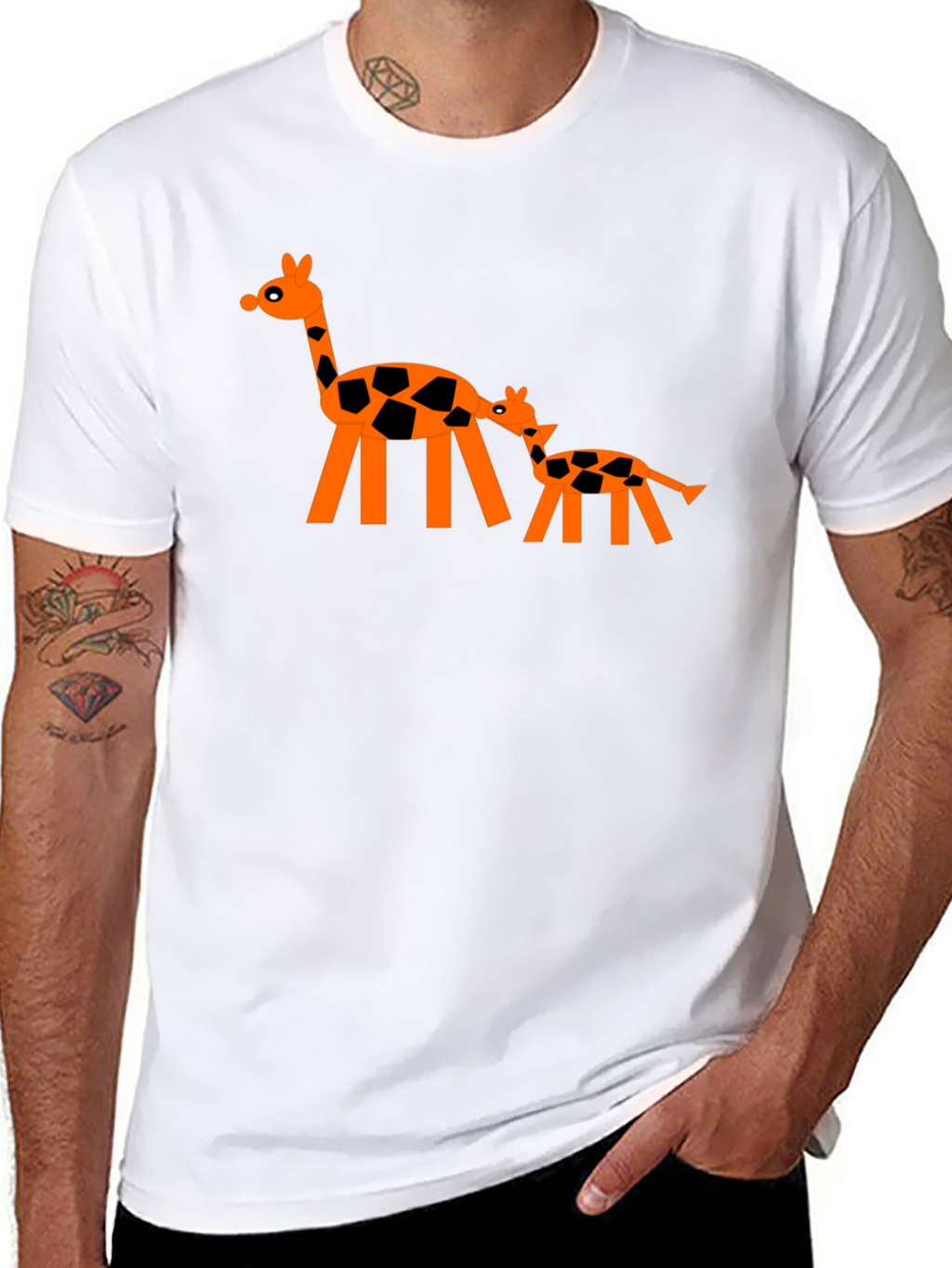 Giraffe Graphic Tee - Fun Stylish T-Shirt