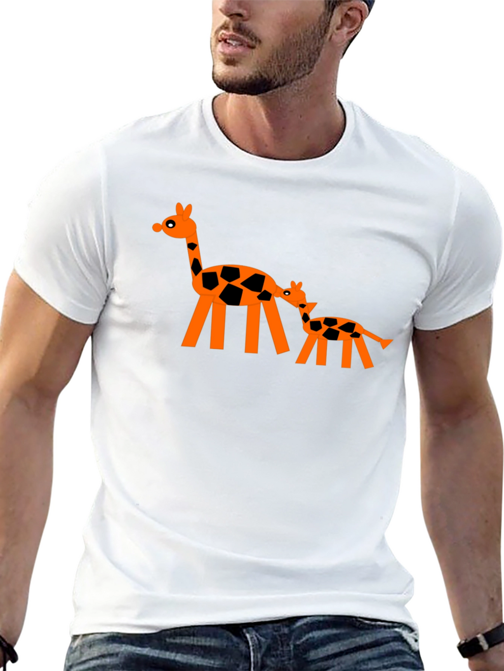 Giraffe Graphic Tee - Fun Stylish T-Shirt