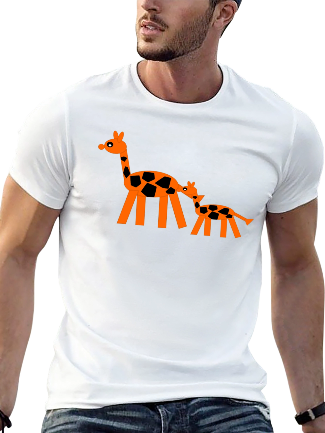 Giraffe Graphic Tee - Fun Stylish T-Shirt