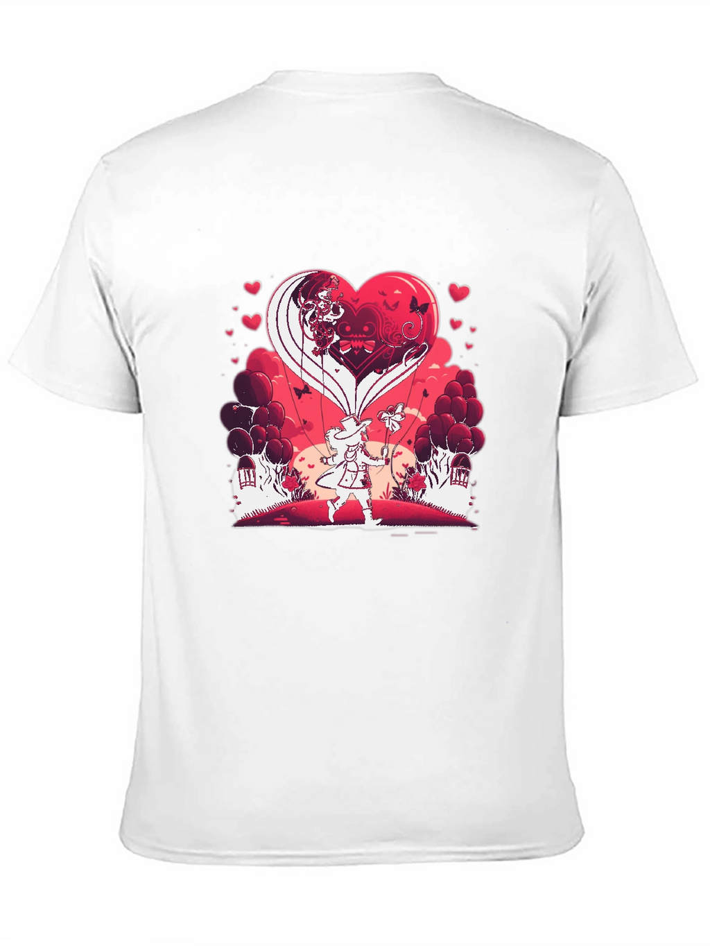 Heart Balloon T-Shirt - Romantic Valentines Day Design