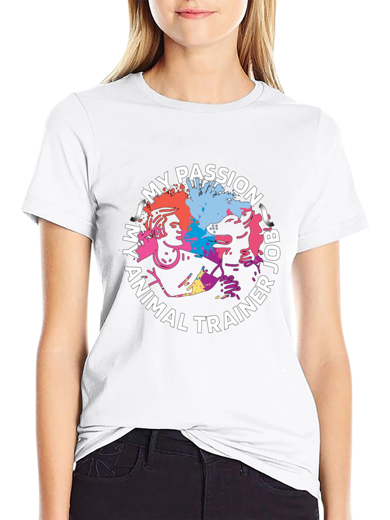 My Passion Animal Trainer T-Shirt - Colorful Design
