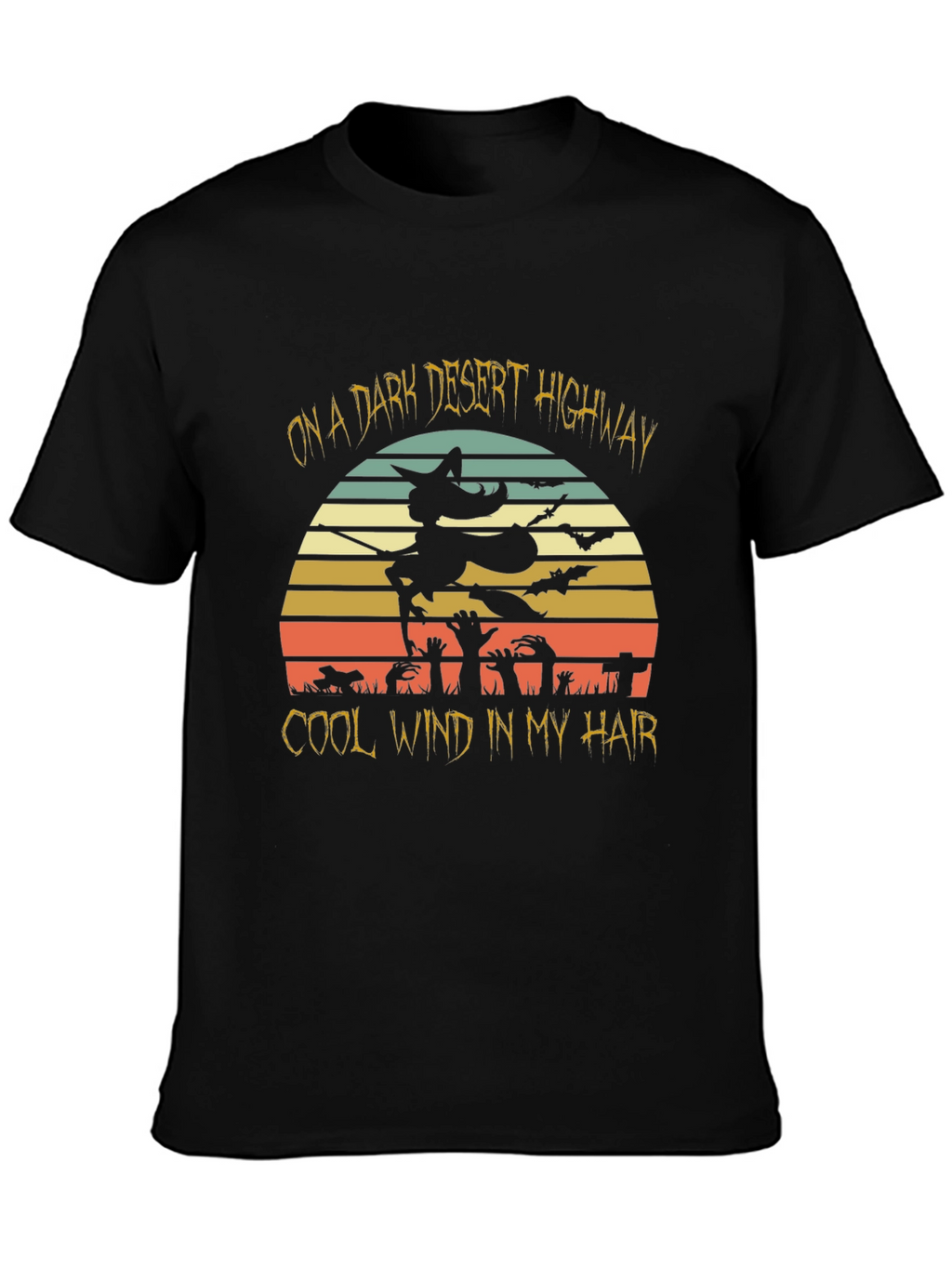 Dark Desert Highway Halloween T-Shirt