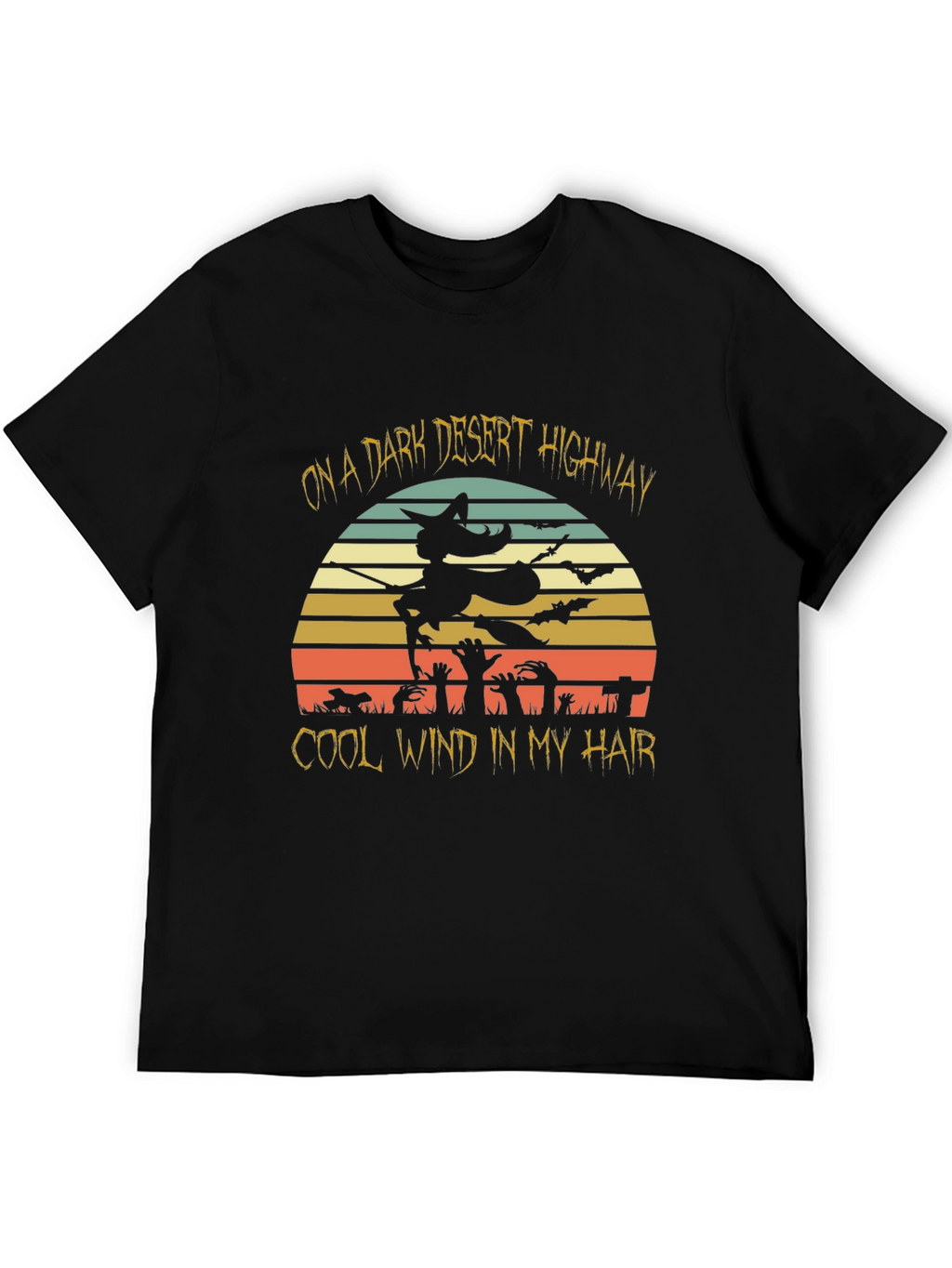 Dark Desert Highway Halloween T-Shirt