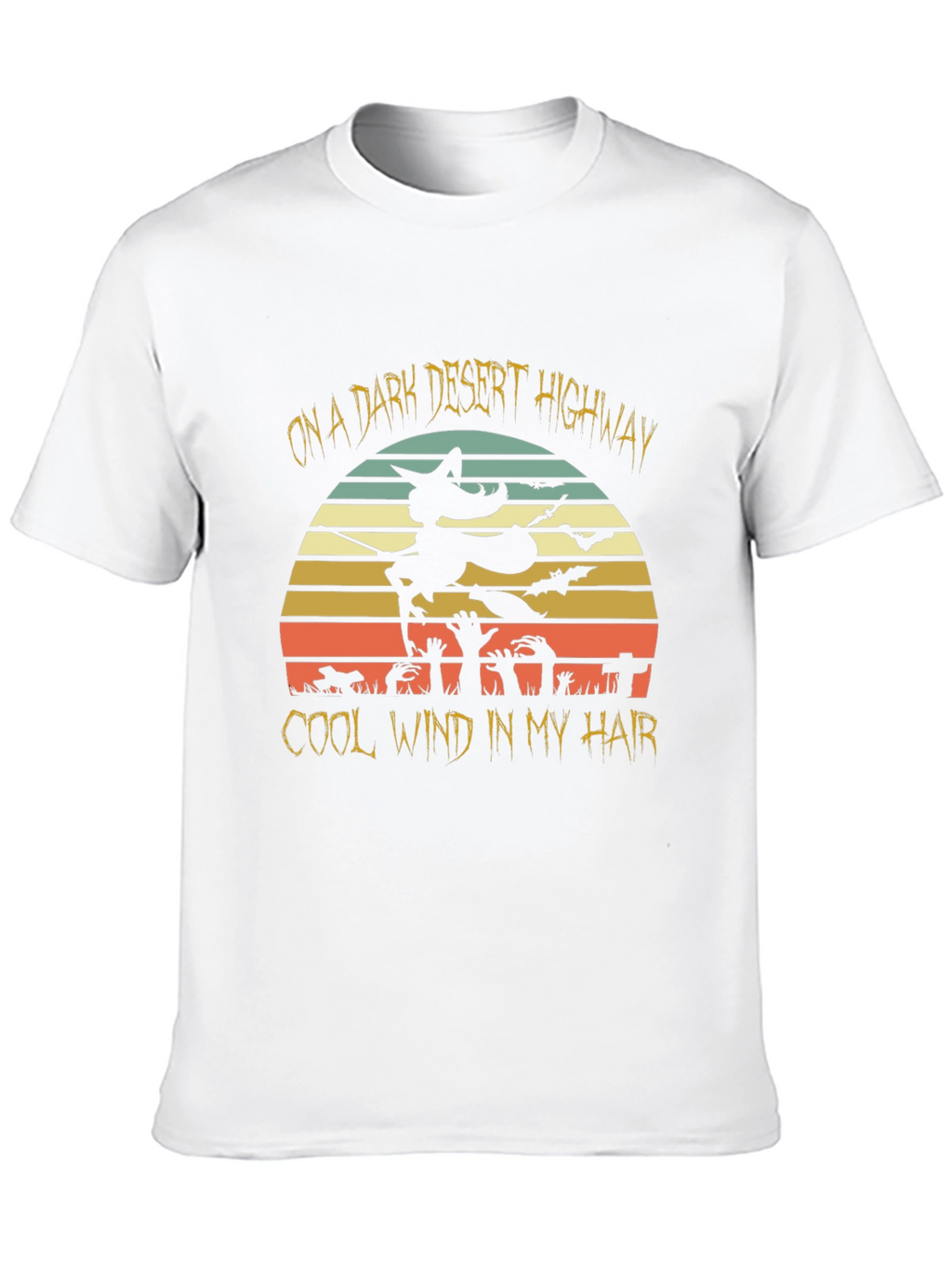 Dark Desert Highway Halloween T-Shirt