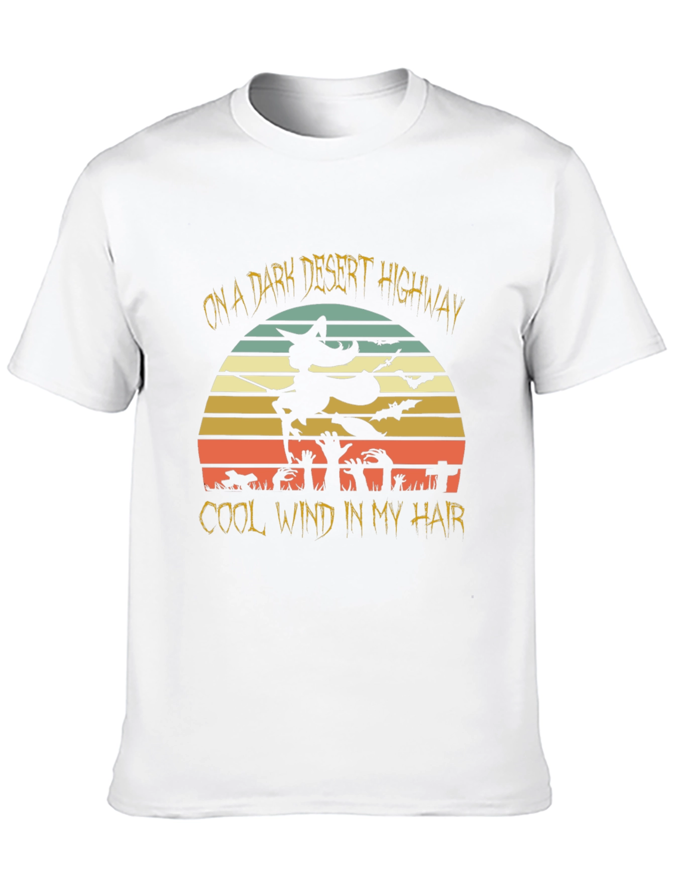 Dark Desert Highway Halloween T-Shirt