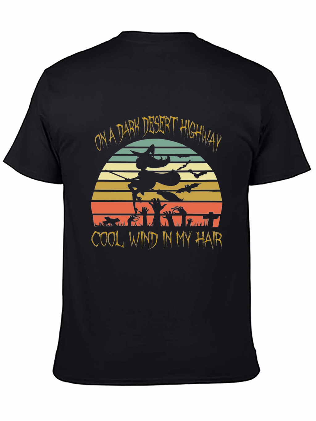 Dark Desert Highway Halloween T-Shirt