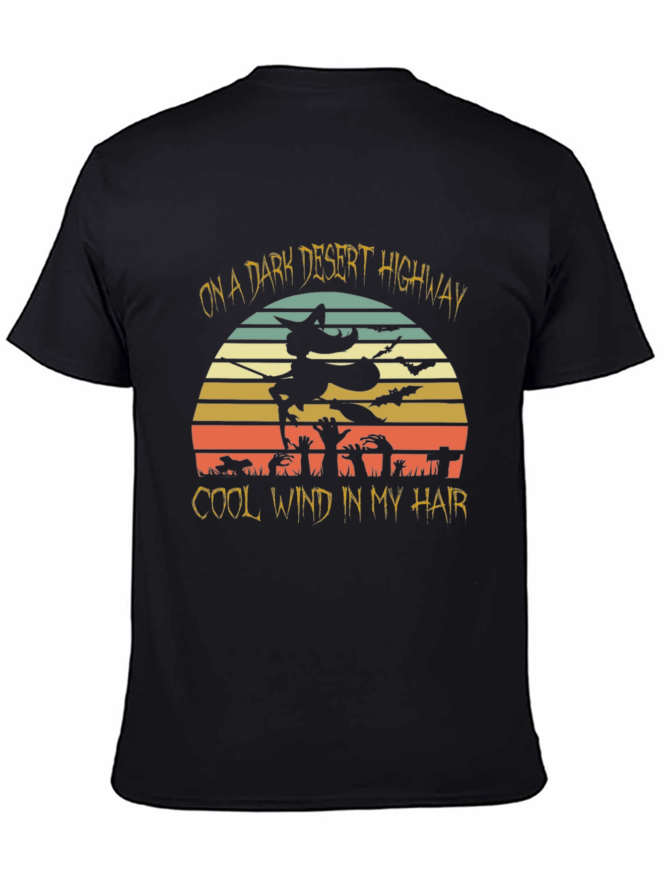 Dark Desert Highway Halloween T-Shirt