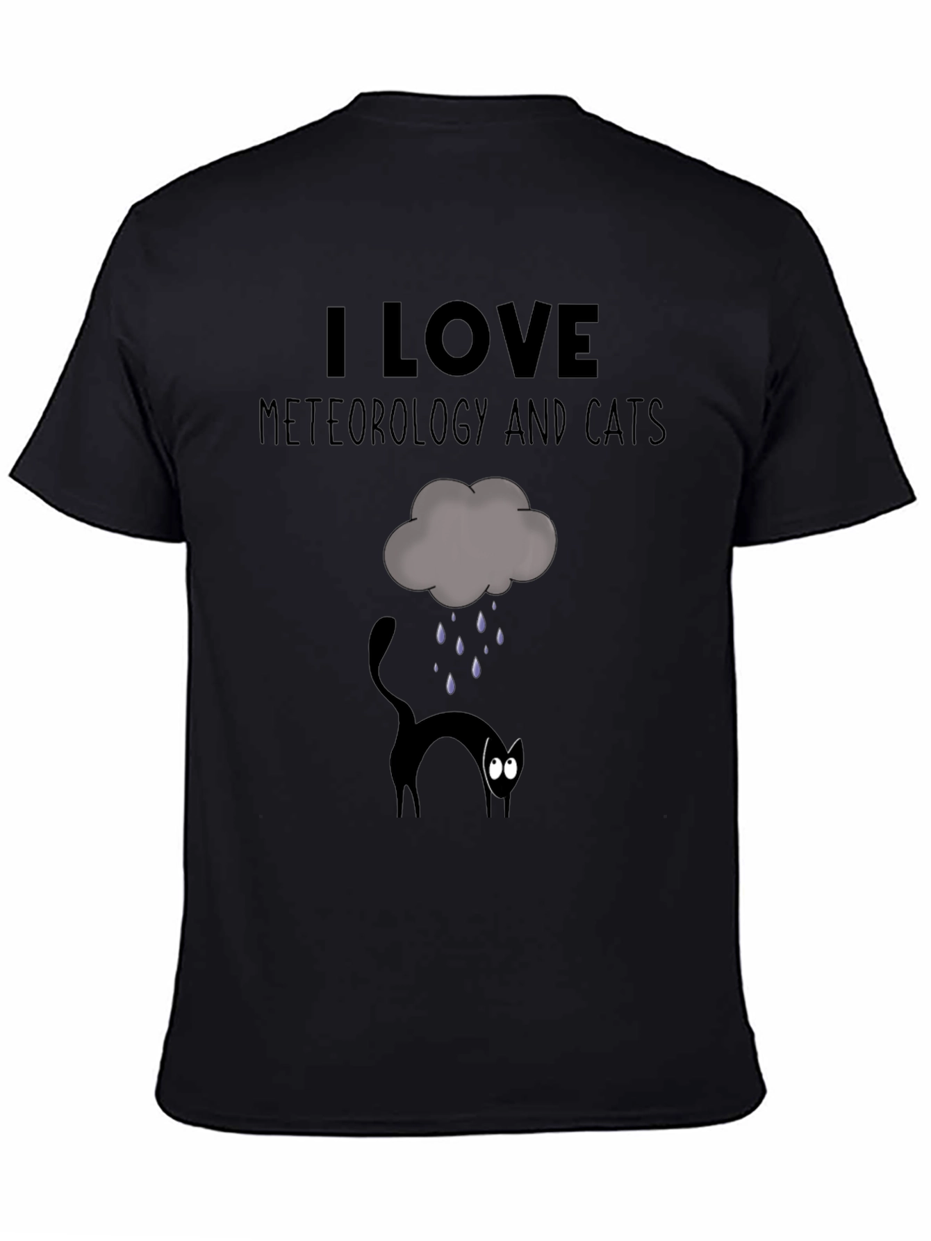 I Love Meteorology & Cats T-Shirt