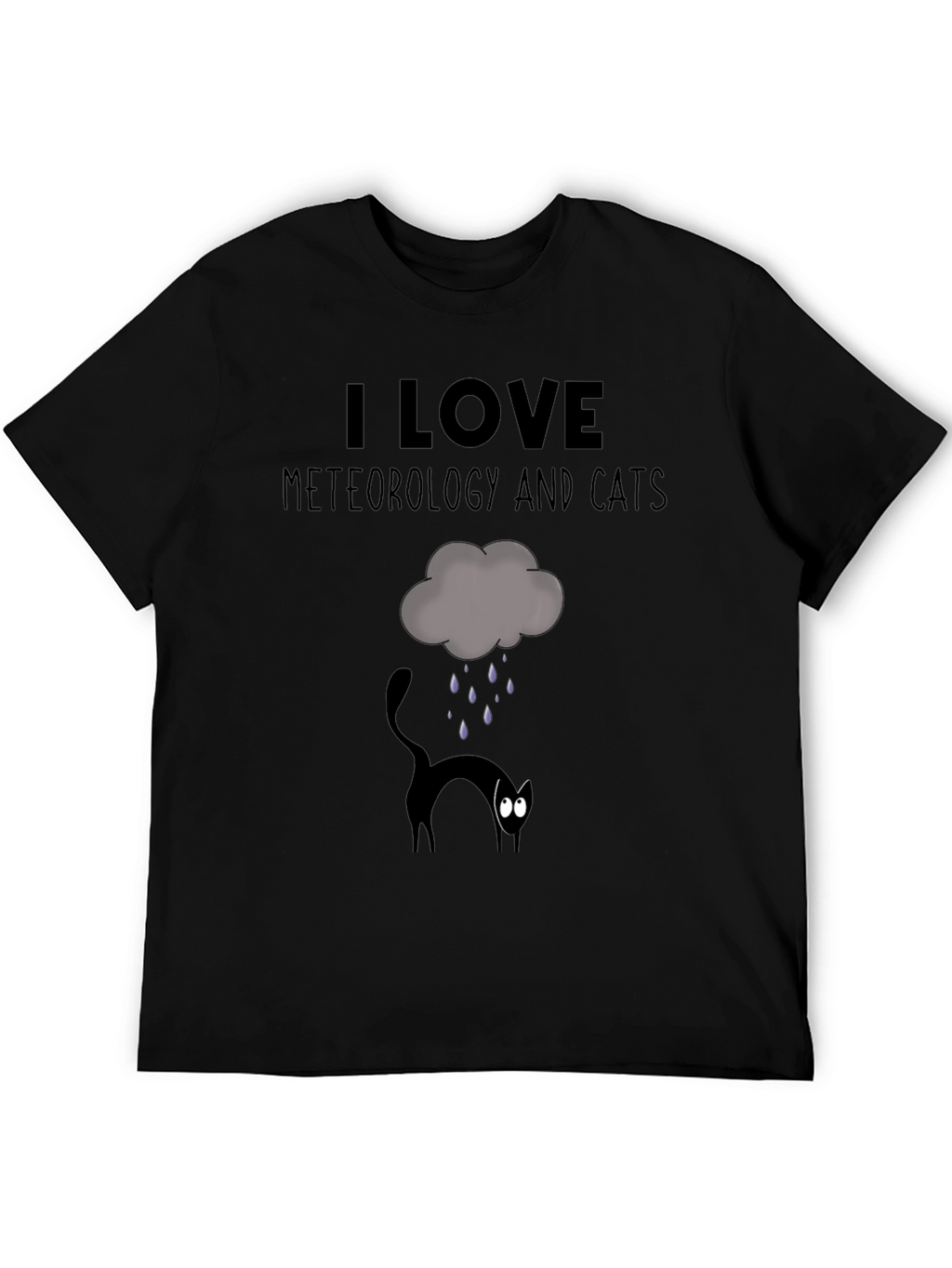 I Love Meteorology & Cats T-Shirt