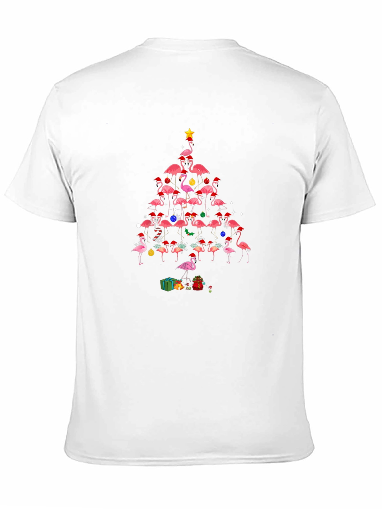 Flamingo Christmas Tree T-Shirt